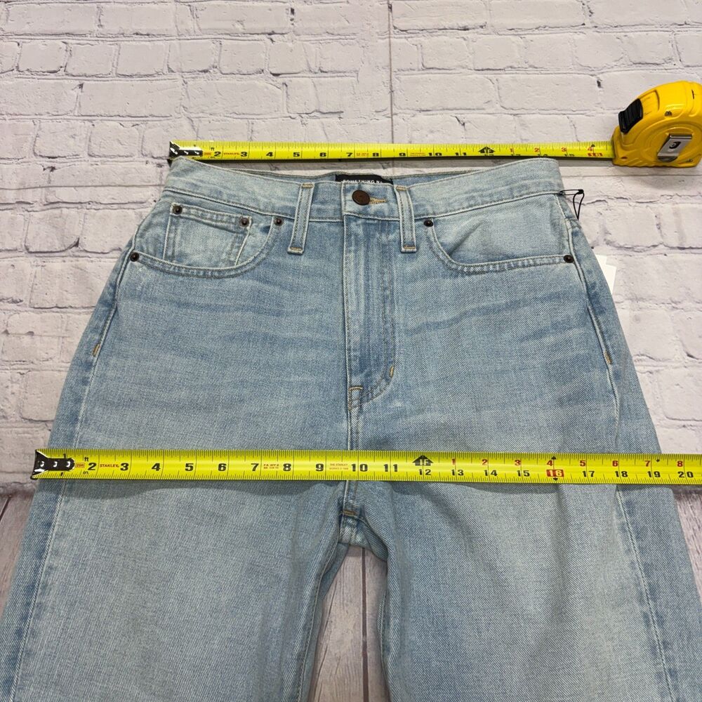 NWT Something Navy Women High Waist Straight Jeans Size 04/27 Blue Denim C134 20 - Picture 2 of 16